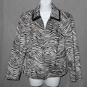 Nygard Collection fully lined zipper jacket SZ 12P